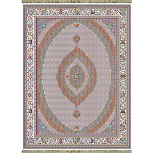 1200 reeds machine-made carpet mahi tabriz design