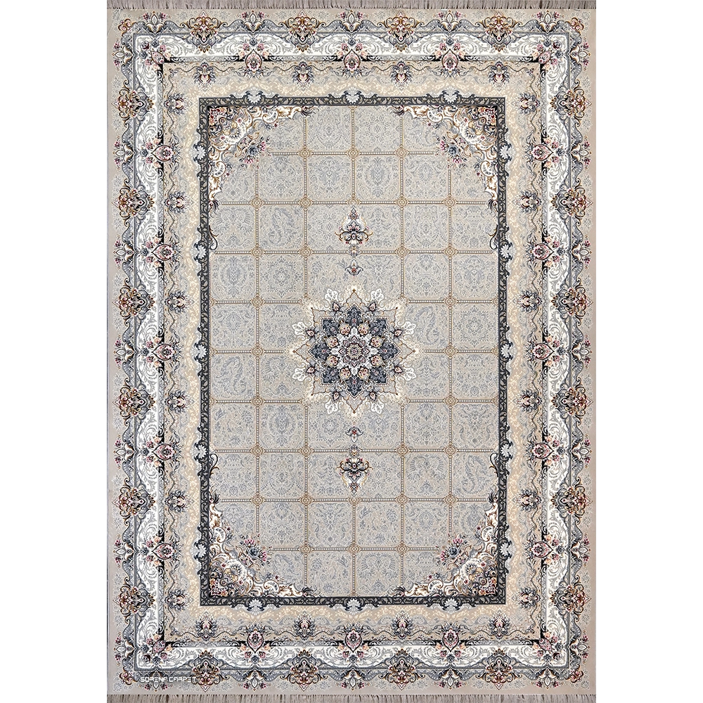 700 comb Kashan machine carpet, Akage beige design