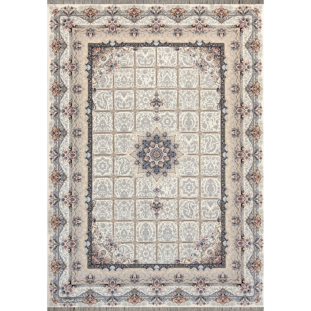 700 comb Kashan machine carpet, Akage cream design