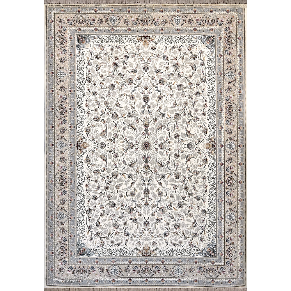 700 comb Kashan machine carpet, gold coin design