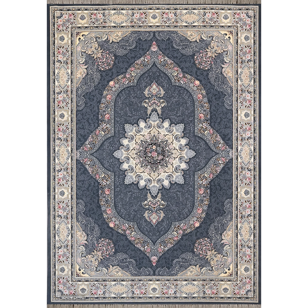 Carina 700 comb Kashan carpet with metallic Karina design